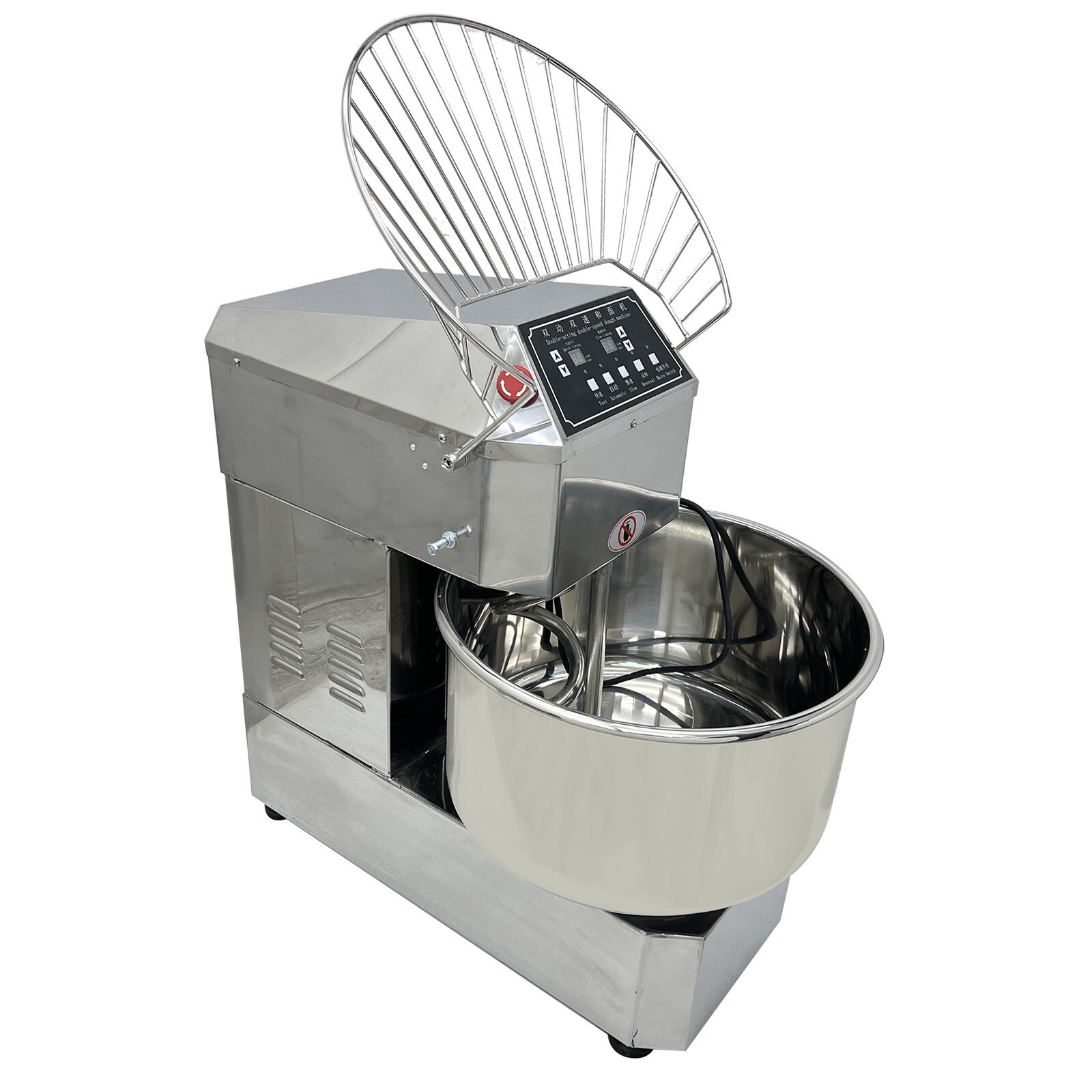 110V 50L Inverter Dual Speed Dual Action Dough Mixer Dough Kneading Spiral