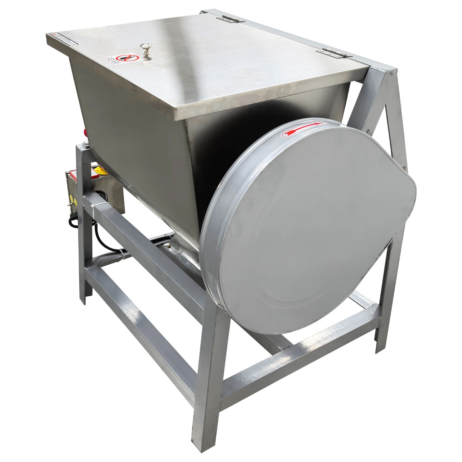 15kg Commercial Dough Mixer 110V Electric Dough Kneading Machine 90° Tilt Barrel