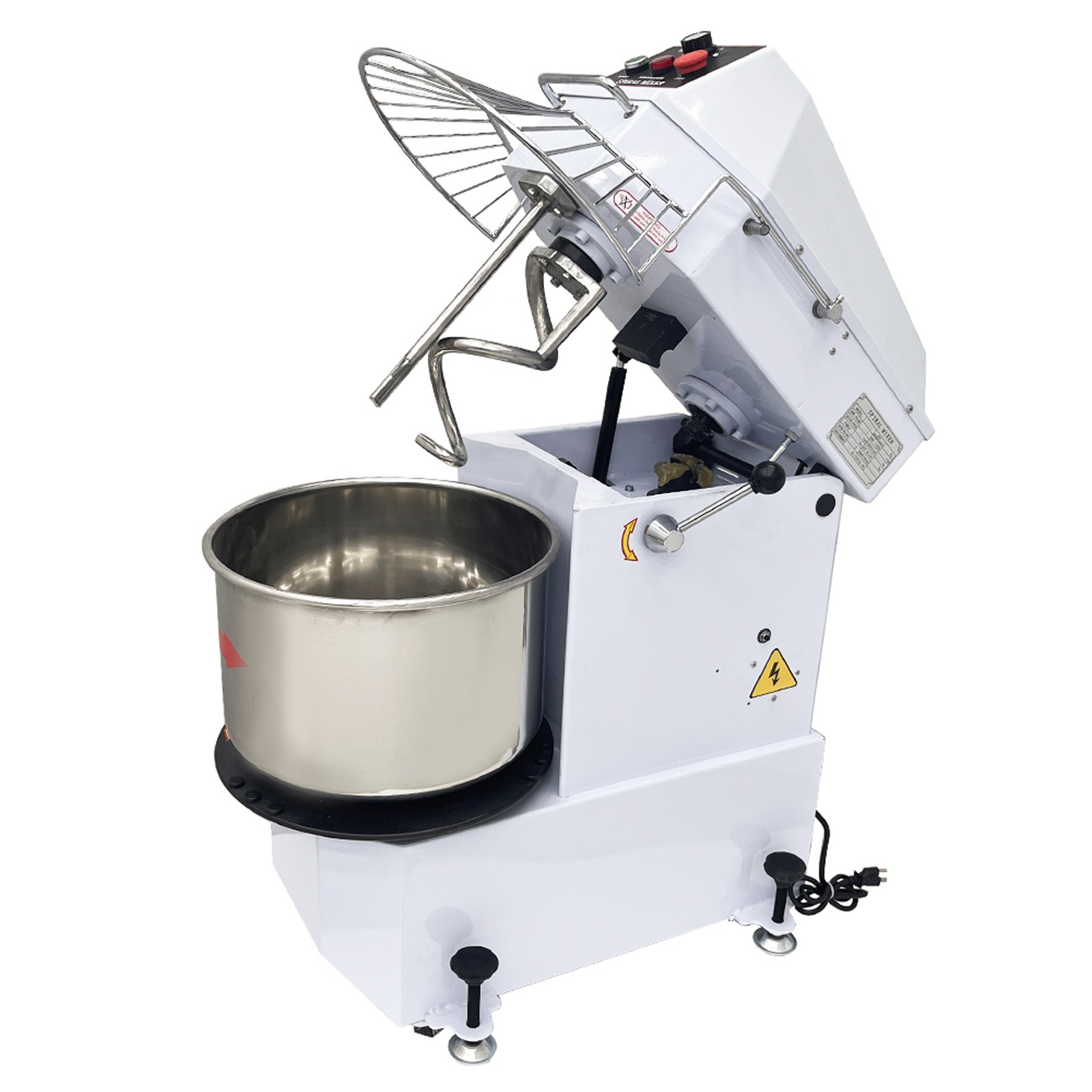 110V 20L Food Mixer Spiral Dough Mixer Flour Mixing Machine w/ Detachable Bucket