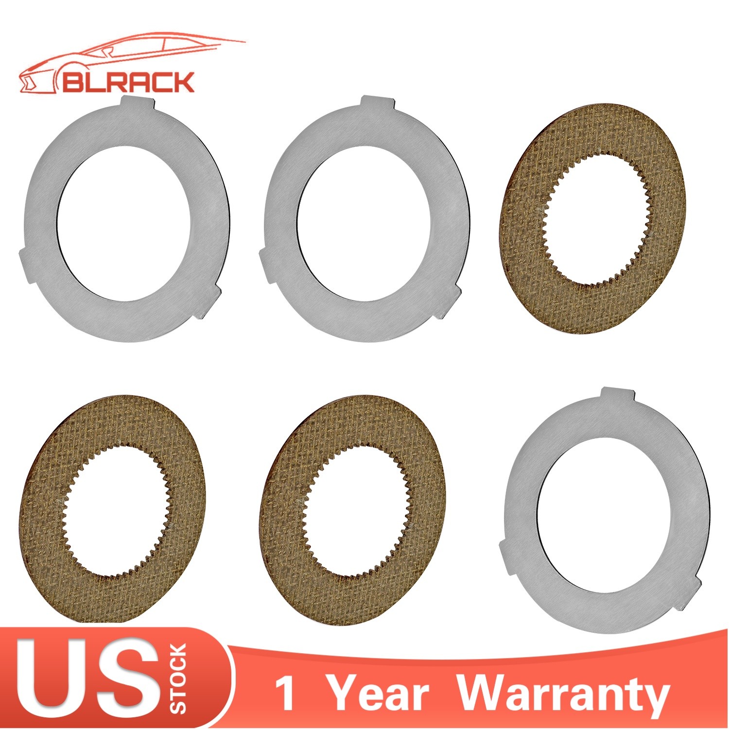 6PCS Inner+Outer Clutch Disc Kit For Hobart Mixer M802 & V1401 873117 064432