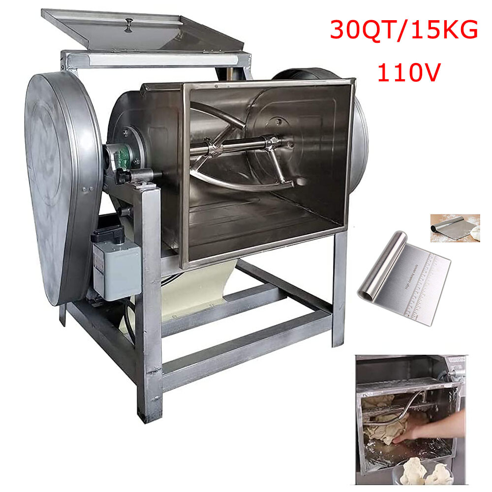 Commercial Use! 110V 30QT Dough Mixer Pizza Dough Flour Mixer Dough Blender New