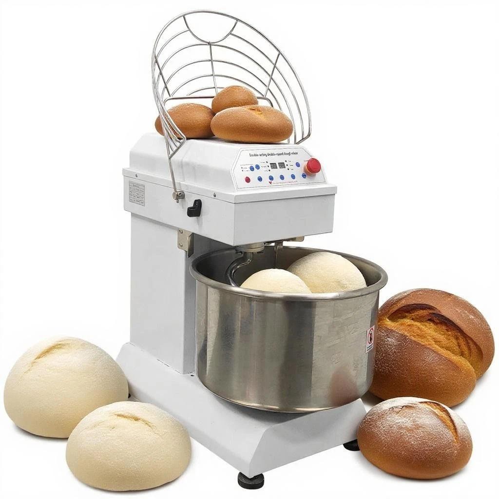 40QT Double-action Dough Mixer W/ Digital Control Pannel 2-speed Dougn Kneadind