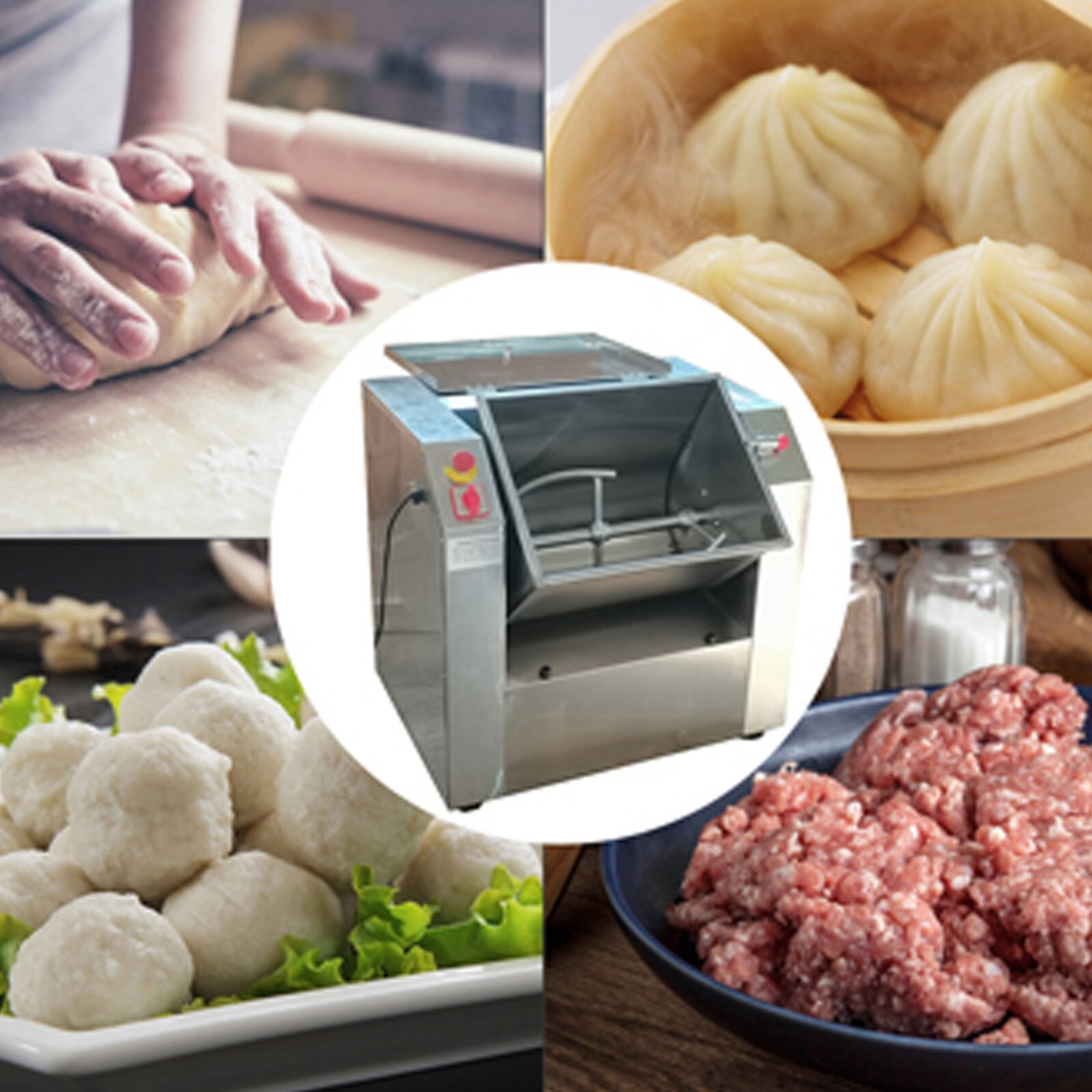 25KG Commercial 110V Electric Dough Mixer Upgrade 50QT Dough Kneading Machine