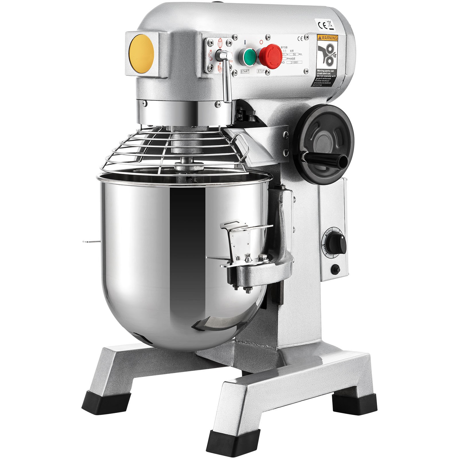 Uimoso Commercial Electric Stand Mixer, 15Qt Dough Mixer, 3 Speeds, 550W