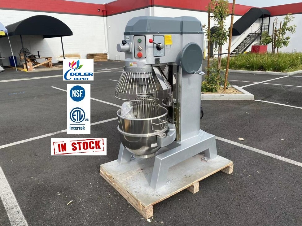 NEW 60 Quart Commercial Mixer Gear Driven 3 Speed Bakery Kitchen Equipment NSF