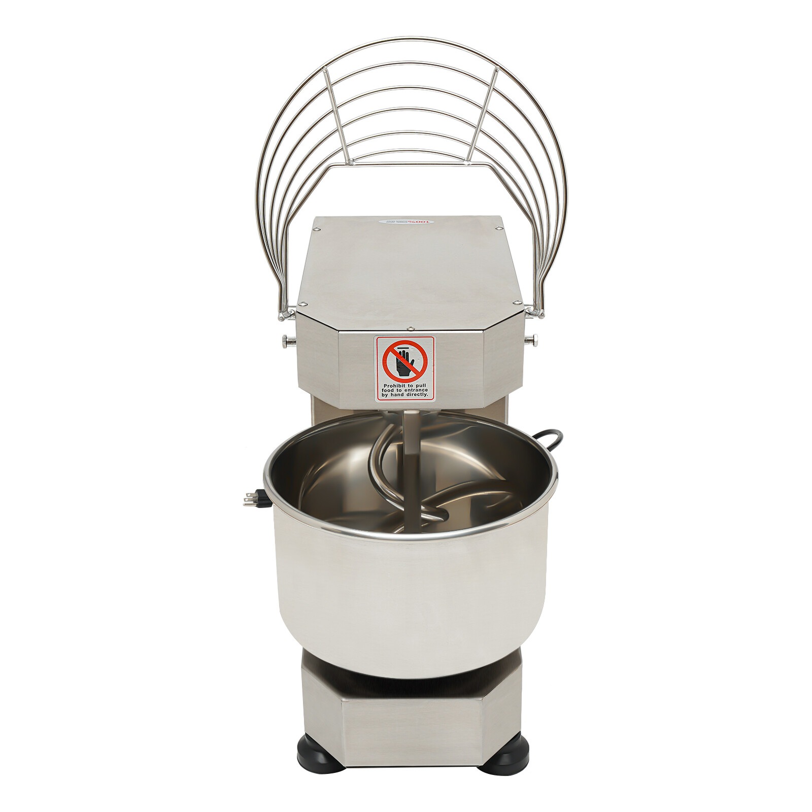Commercial Dough Mixer 360° Mixing Dough Kneading Machine spiral stirring rod