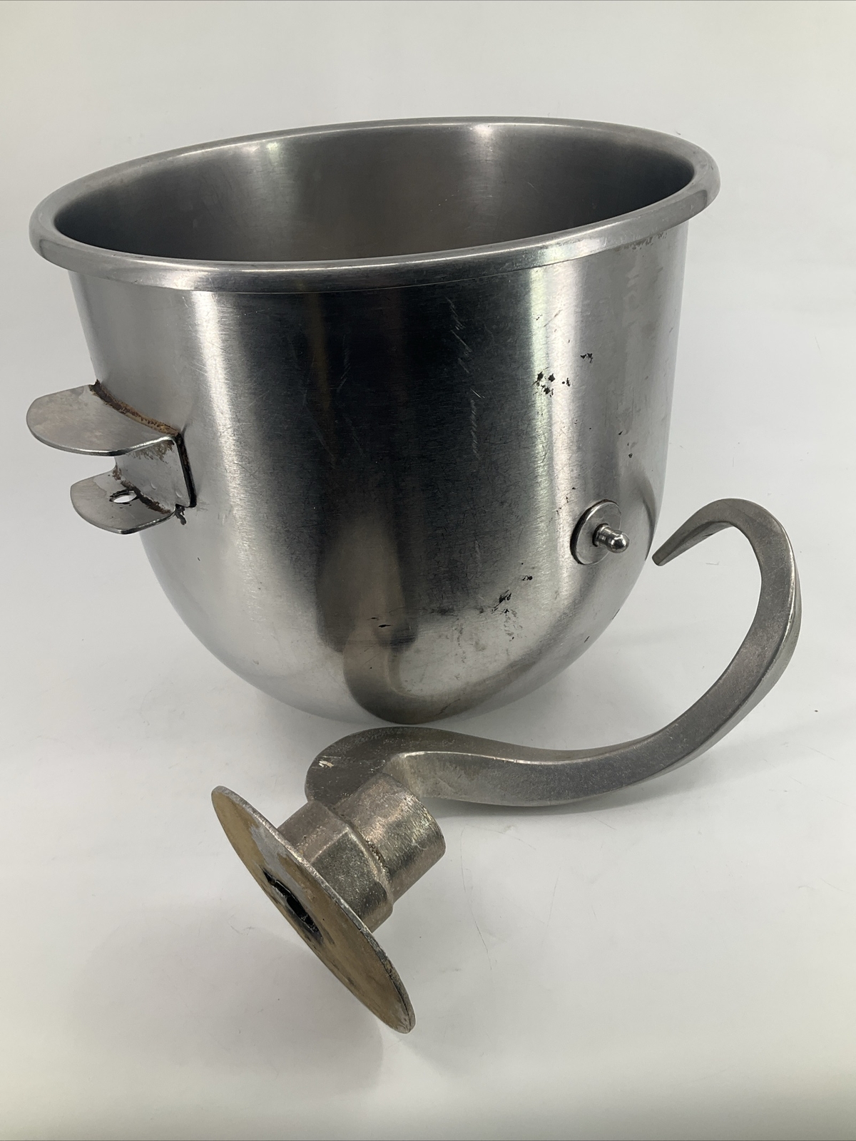 Industrial 30 Qt Stainless Steel Mixing Bowl Hobart? Dough Hook 15.25″ X 14.5″