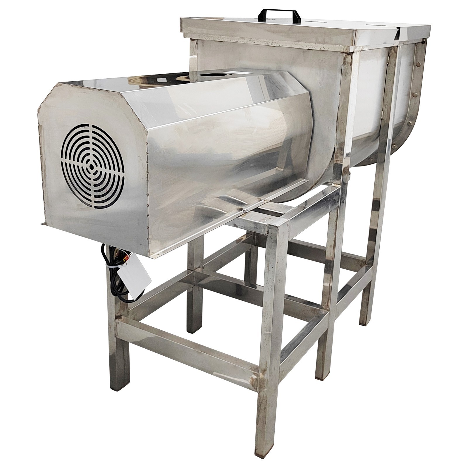 INTBUYING® 220V 220LB Capacity Dry and Wet Horizontal Mixer Blender for Industry