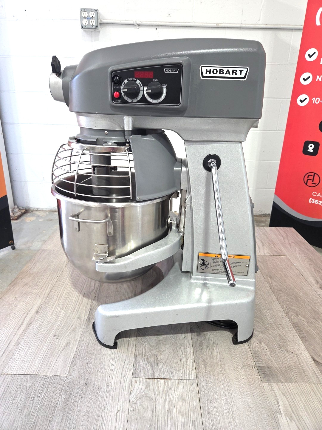 HOBART HL200 20 Quart Mixer With HOOK+2 BOWLS – 1/2 HP – Watch Running Video!