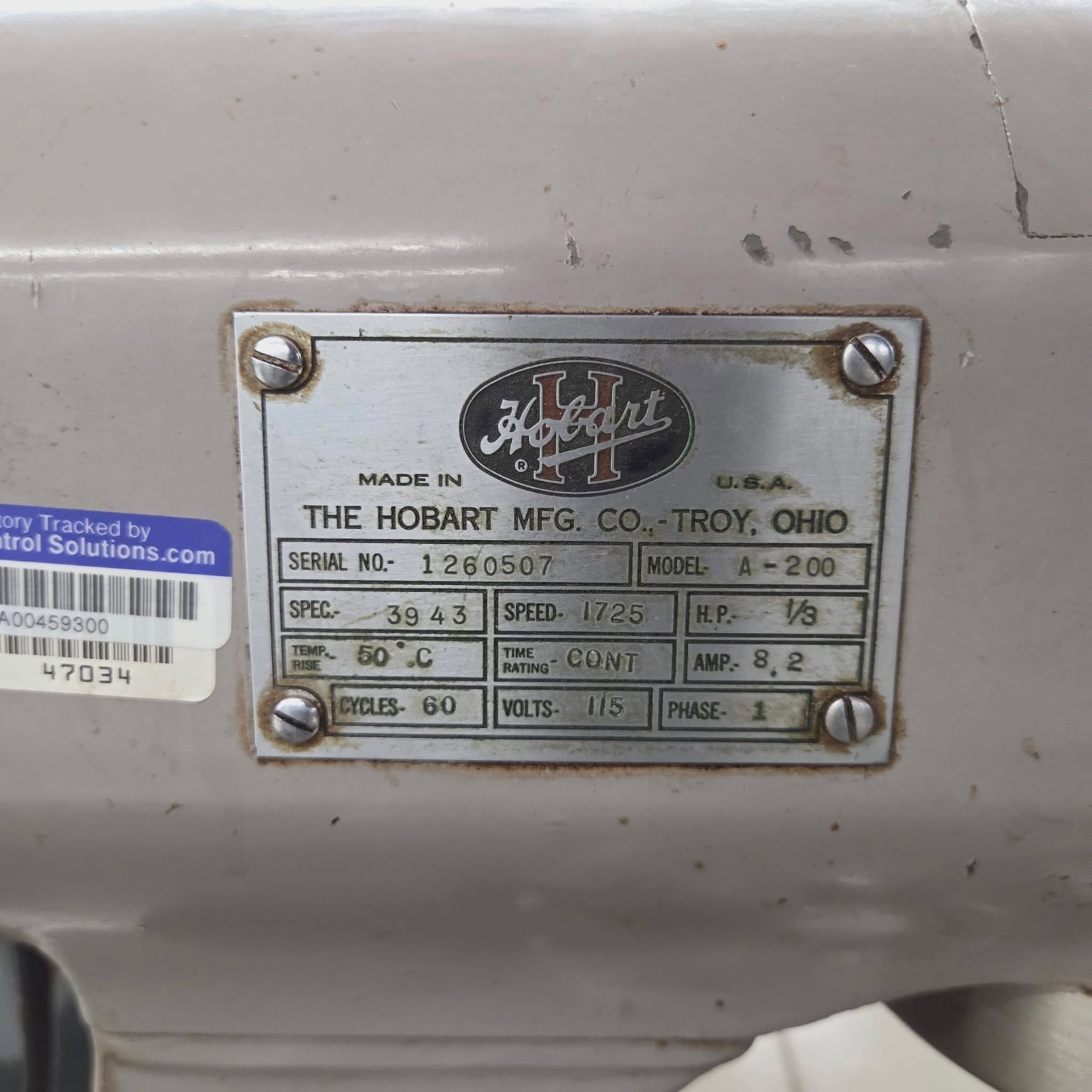 Hobart A200 20Qt Countertop Planetary Dough Mixer – 115V