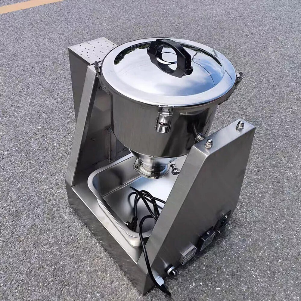 5-20KG Electric 304 Stainless Powder Blender Lab Dry Dough Powder Drum Mixer