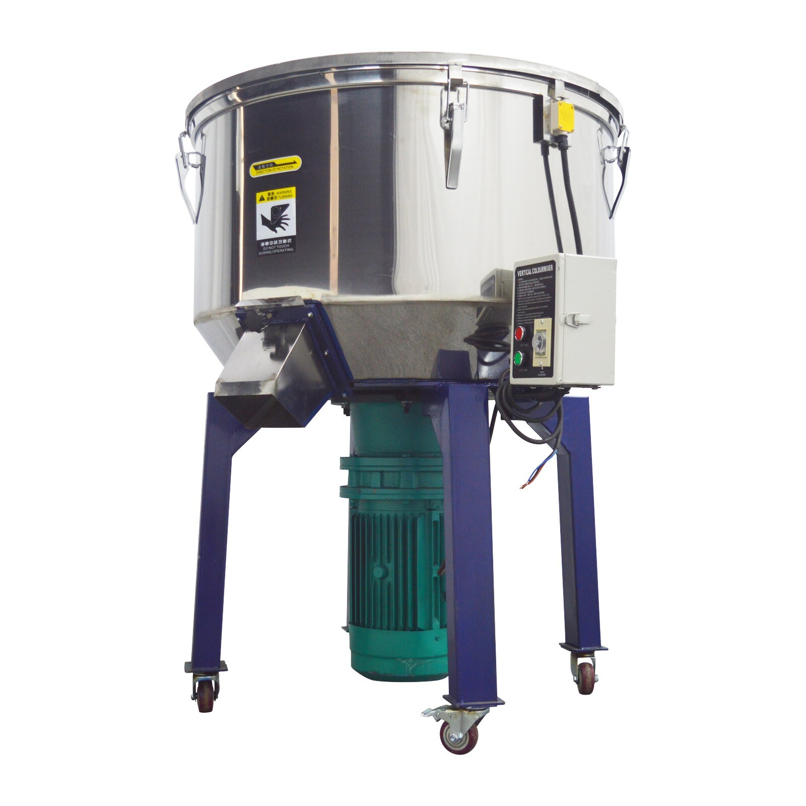 Vertical Stainless Steel PVC Plastic Particle Color Mixer Food Feed Dry Powder