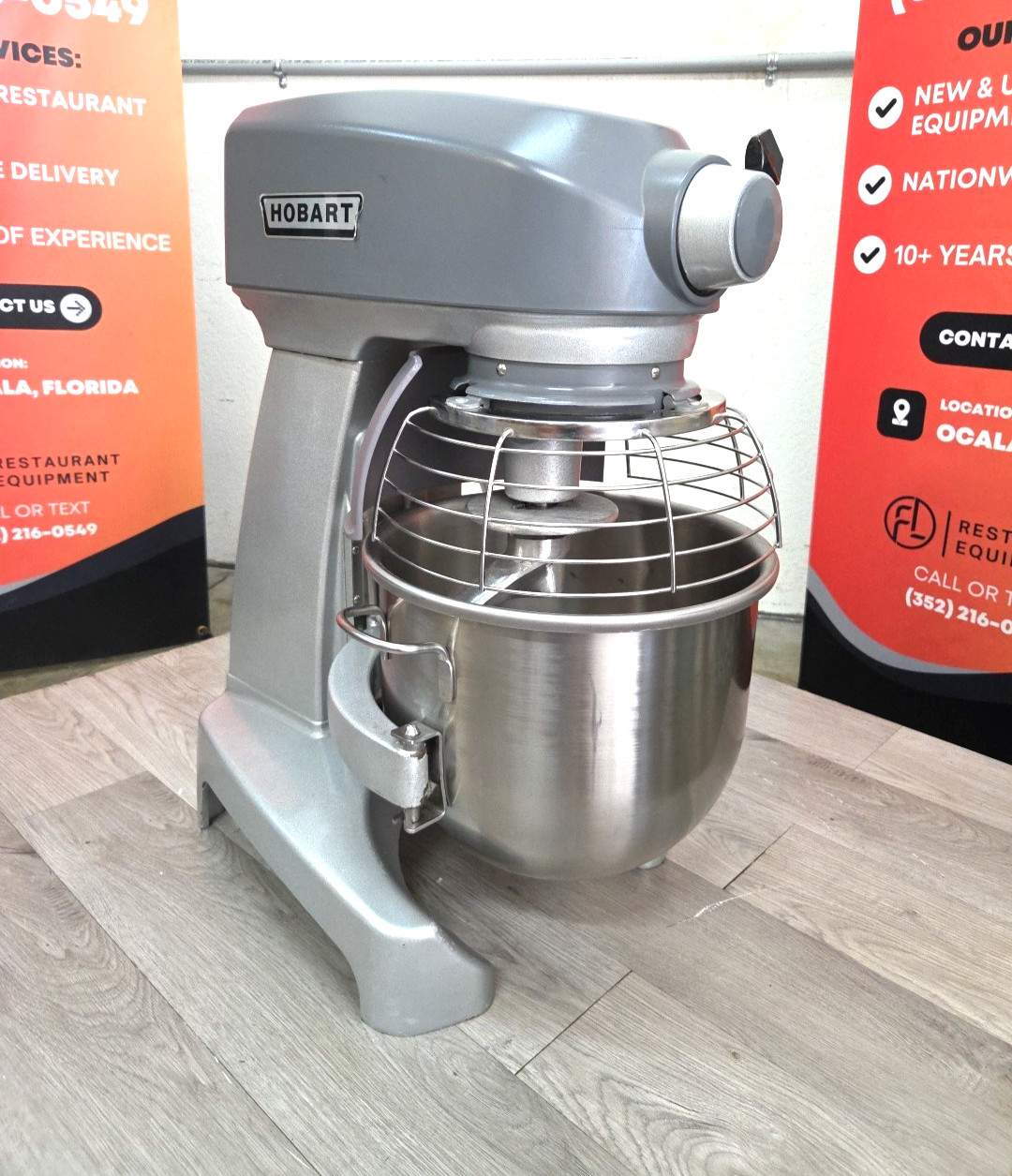 HOBART HL200 20 Quart Mixer With NEW HOOK/BOWL – 1PH – Watch Running Video!