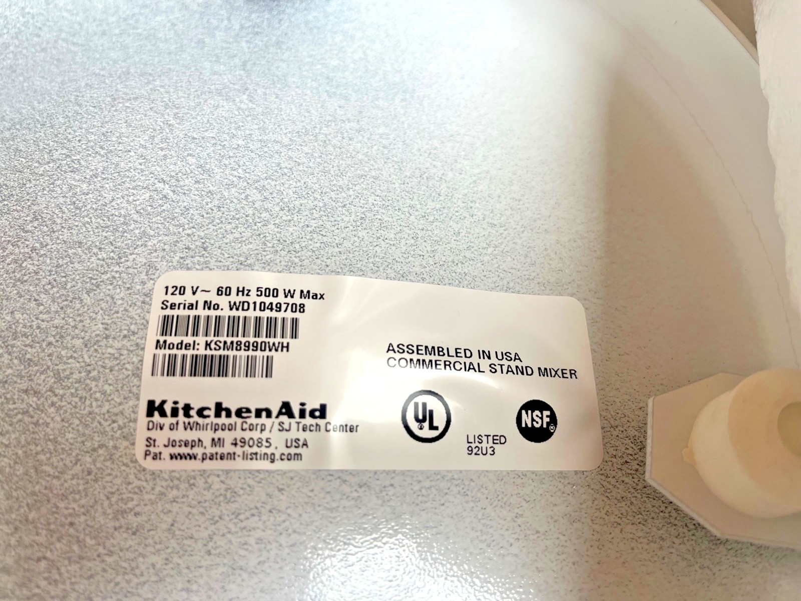 KitchenAid Commercial 8 Qt stand Mixer, barely used, in original packaging