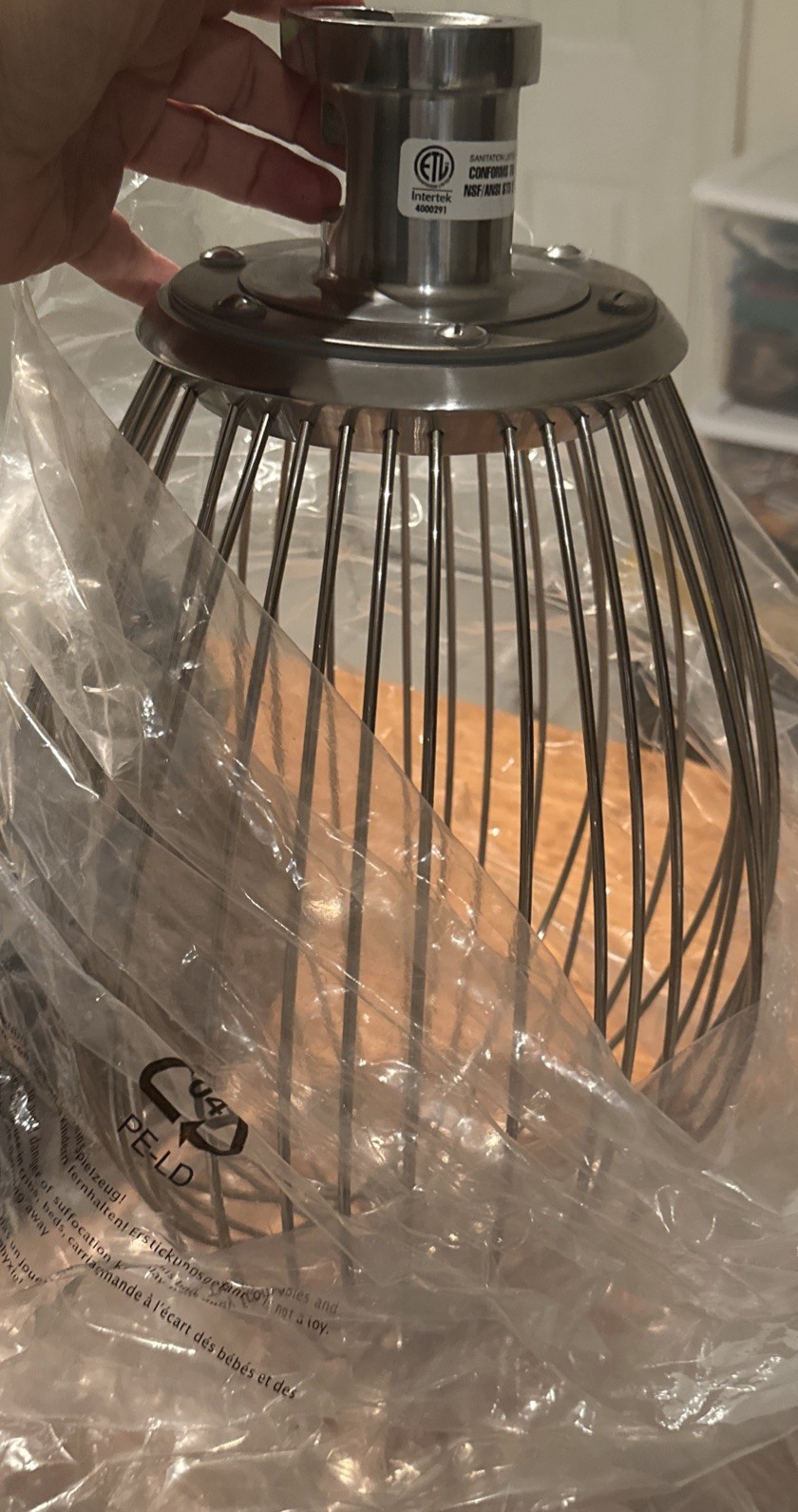 60 Qt Replacement Mixing Whip for Hobart Mixer