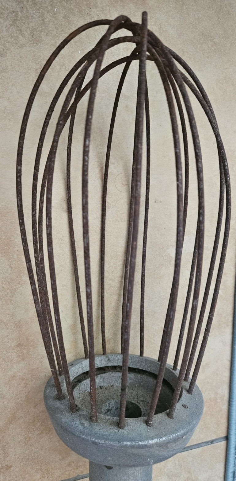 Antique Industrial Dough Mixer Whisk Attachment Large Wire Cage Beater Bakery