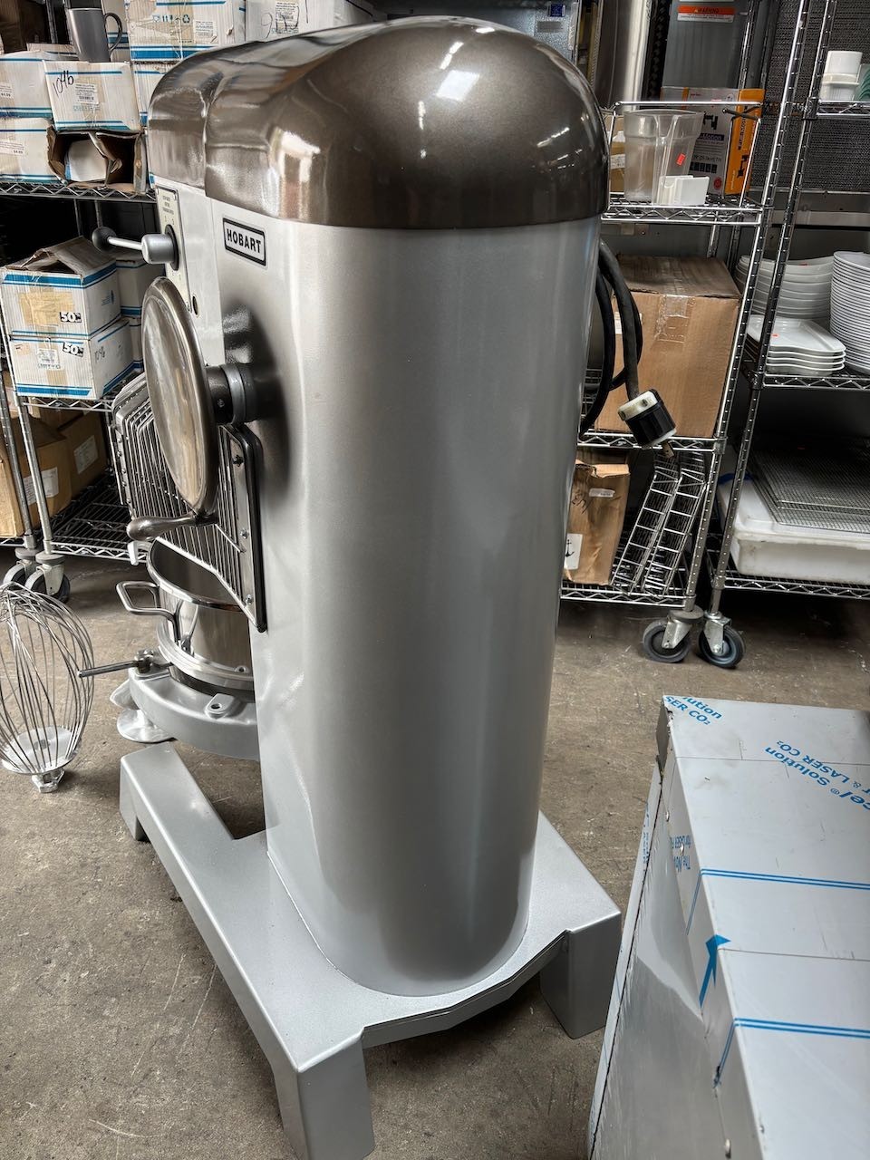 60 Quart Hobart H-600T Mixer With New Bowl & Attachments 230V 1 Ph Qt NSF Bakery