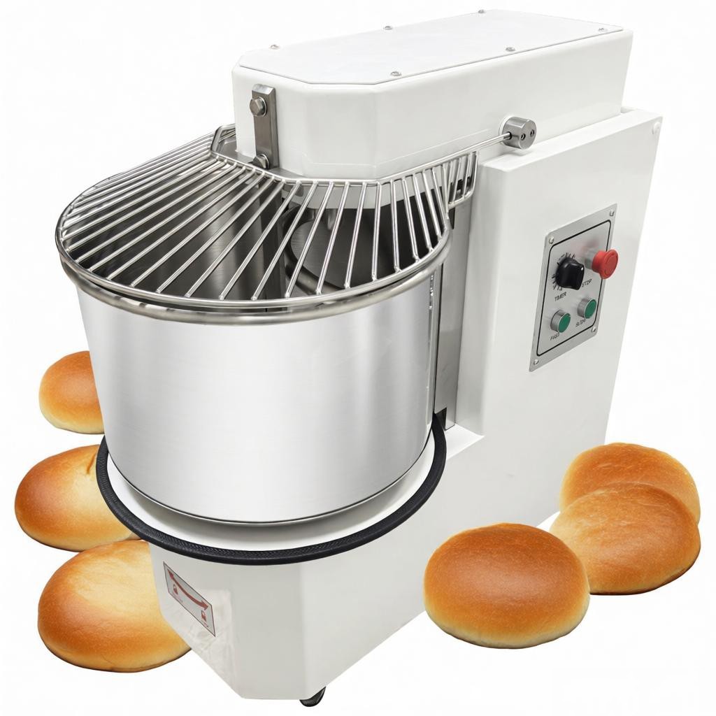 20qt Dough Mixer Removable Bucket 2-speed Dual-action Pizza BaseKneading Machine
