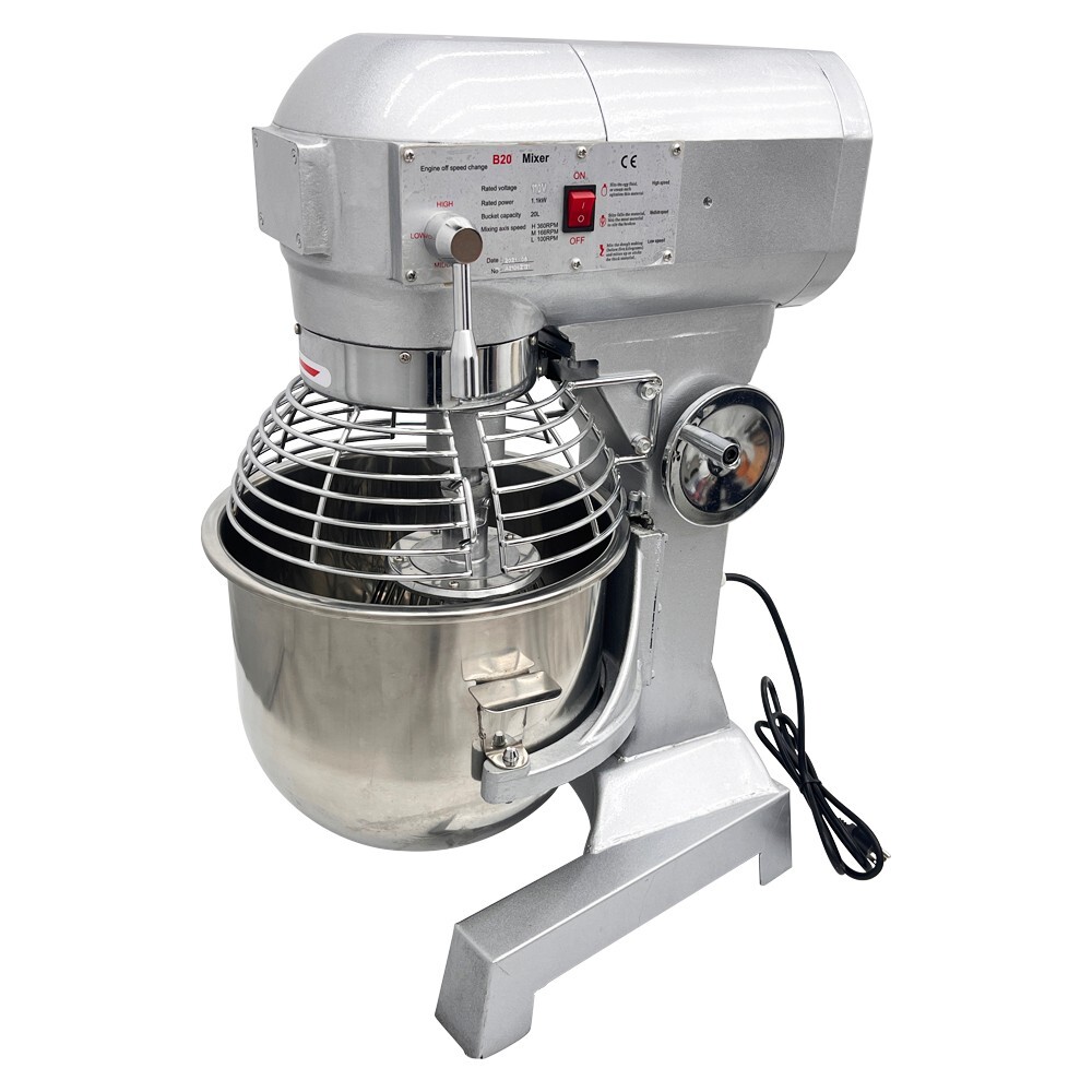 20L Electric Dough Mixer 3in1 Commercial Pizza Bread Flour Kneading Machine 110V