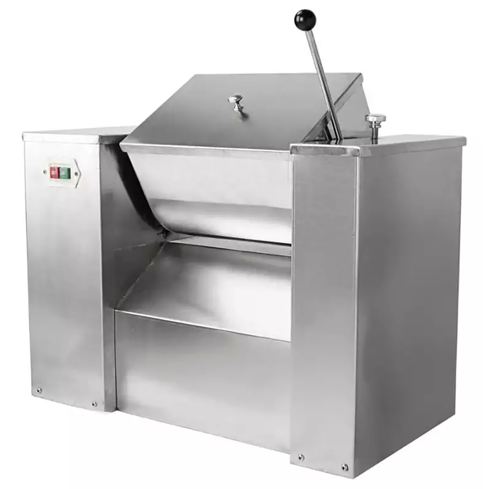 10L Horizontal U Trough Mixer Powder Liquid Paddle Blender Food Tilt-Discharge