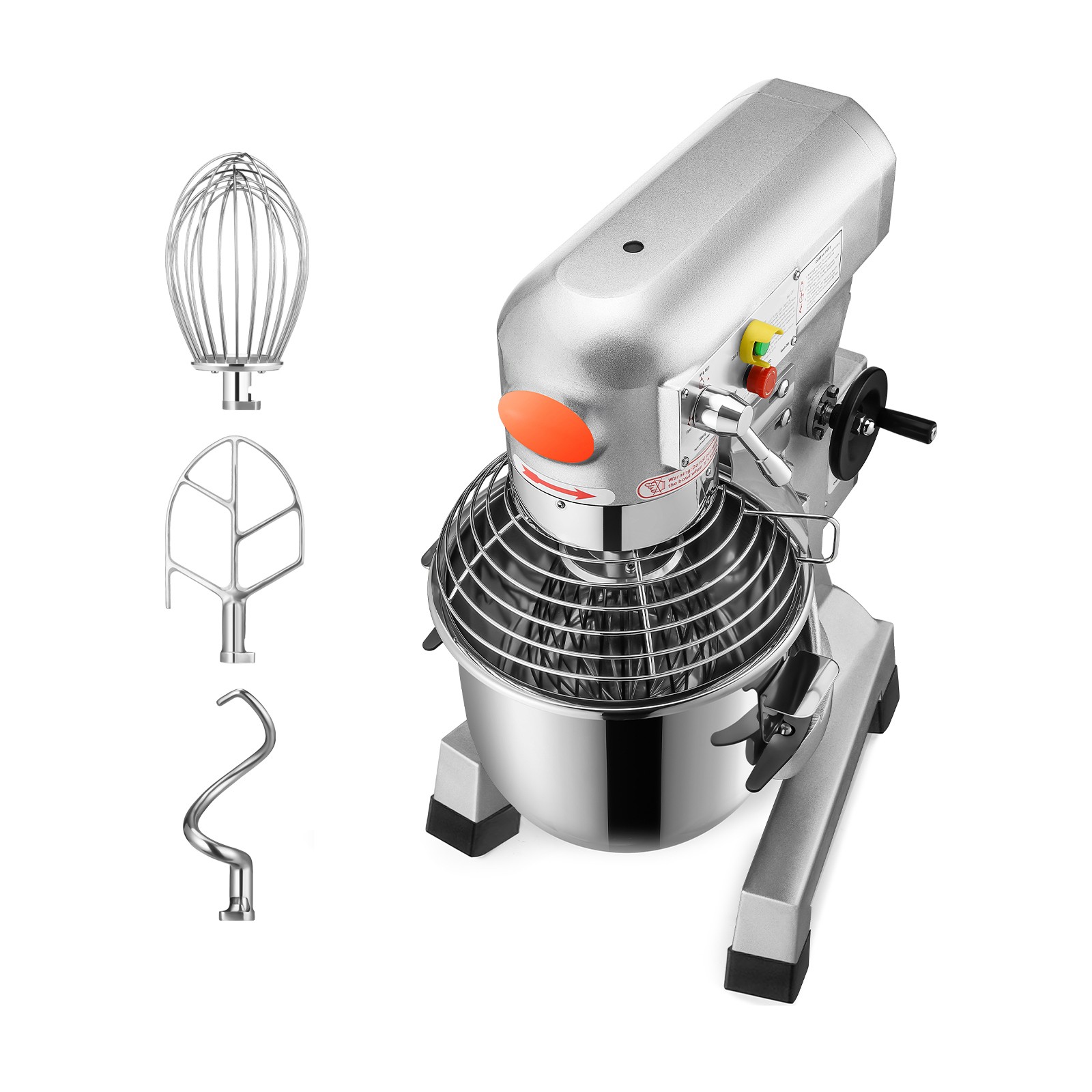 Uimoso 15Qt Commercial Steel Stand Mixer with 3 Adjustable Speeds