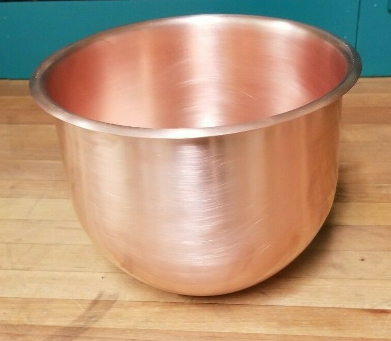 Vintage Hobart Atlas Copper Bowl Insert for N50 5 Qt. Mixers – REFURBISED EUC
