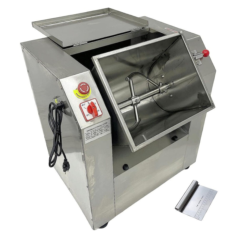 PreAsion® 50QT Commercial Dough Mixer Machine 110V Dough Kneading Machine 25KG
