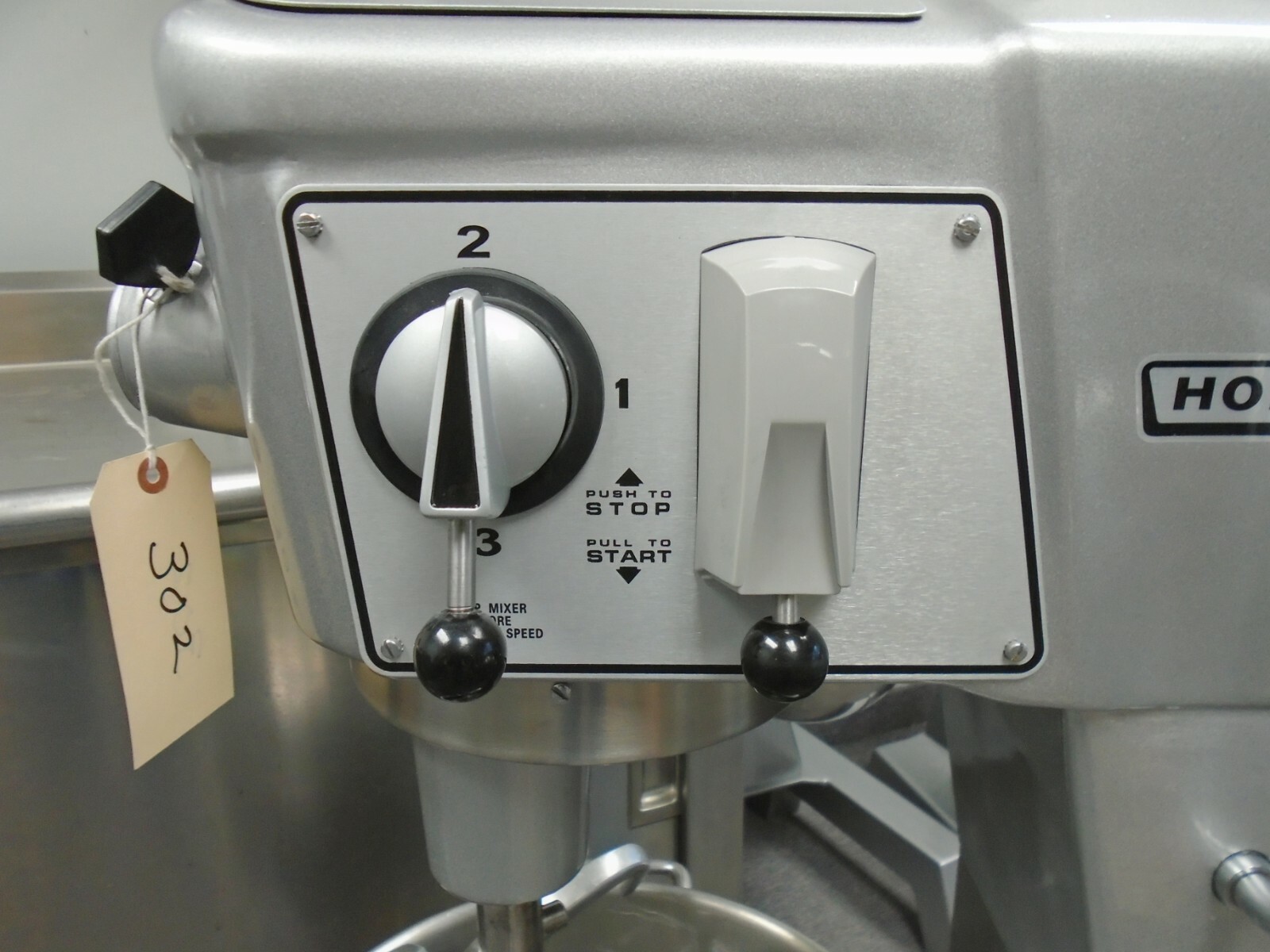 Hobart mixer D300 switch On Off Etched plate ass. 115 volt toggle switch,