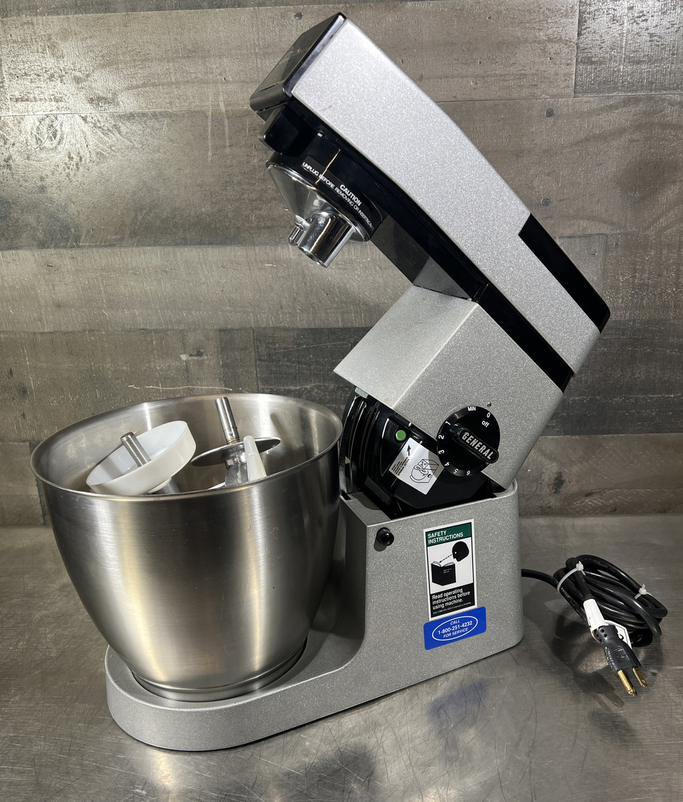 General Slicing Co 7QT Model MM-7 COMMERCIAL KITCHEN STAND MIXER. 1 Phase 115V