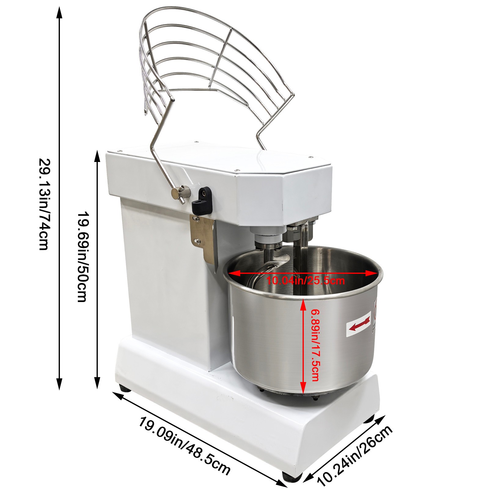 110V Intelligent Double Speed Spiral Mixer10L Electric Dough Kneading Machine