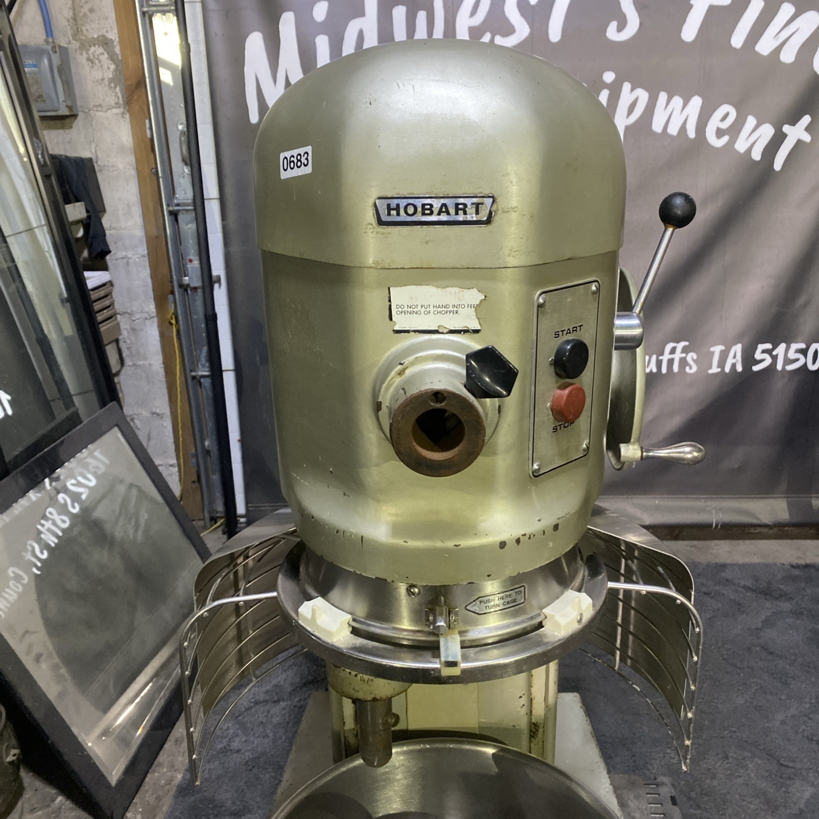 Pre-Owned Hobart 60-Quart Mixer Model H-600 With Safety Gate TESTED
