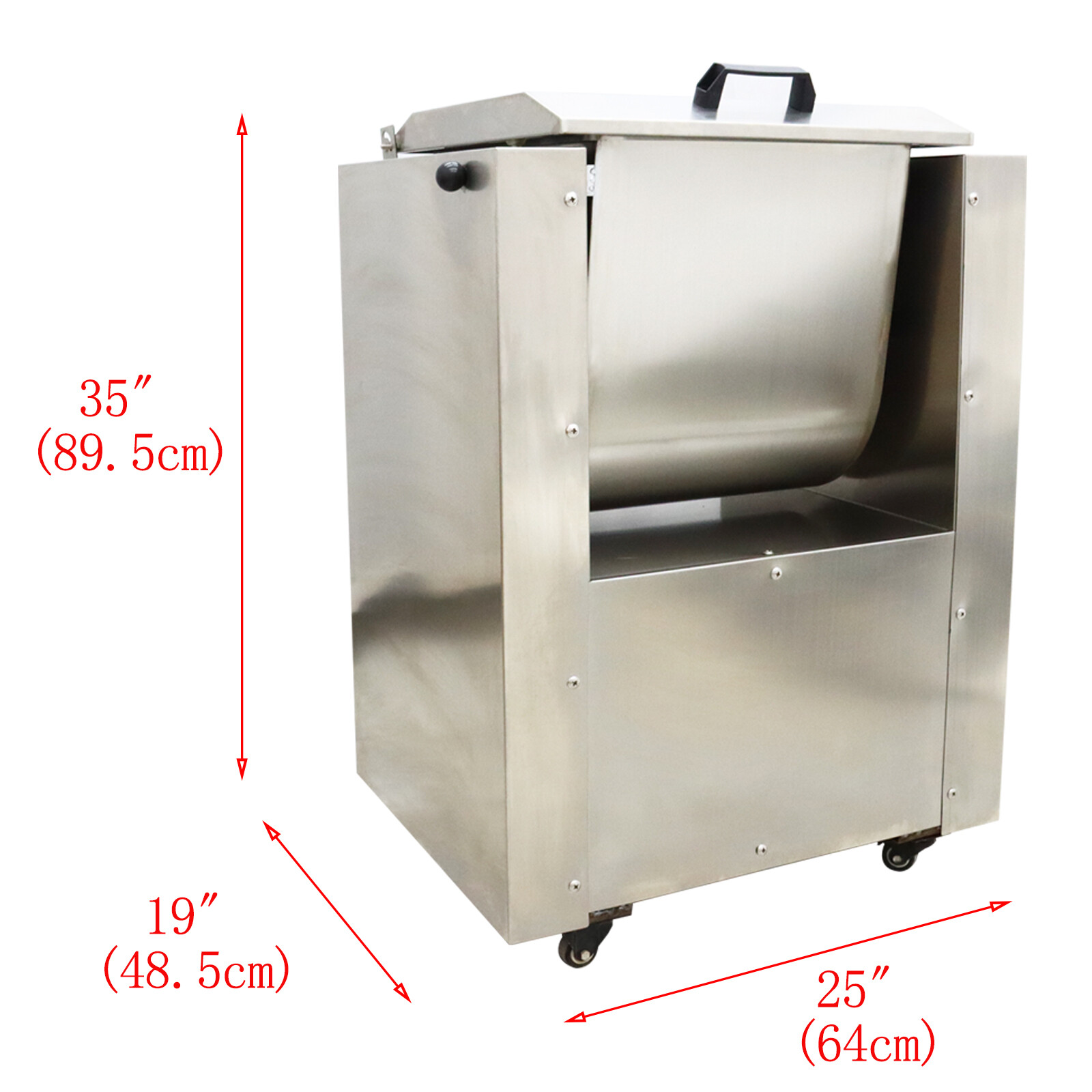 Auto Horizontal Electric Meat Mixer Stainless Steel Meat Vegetable Blender 40L