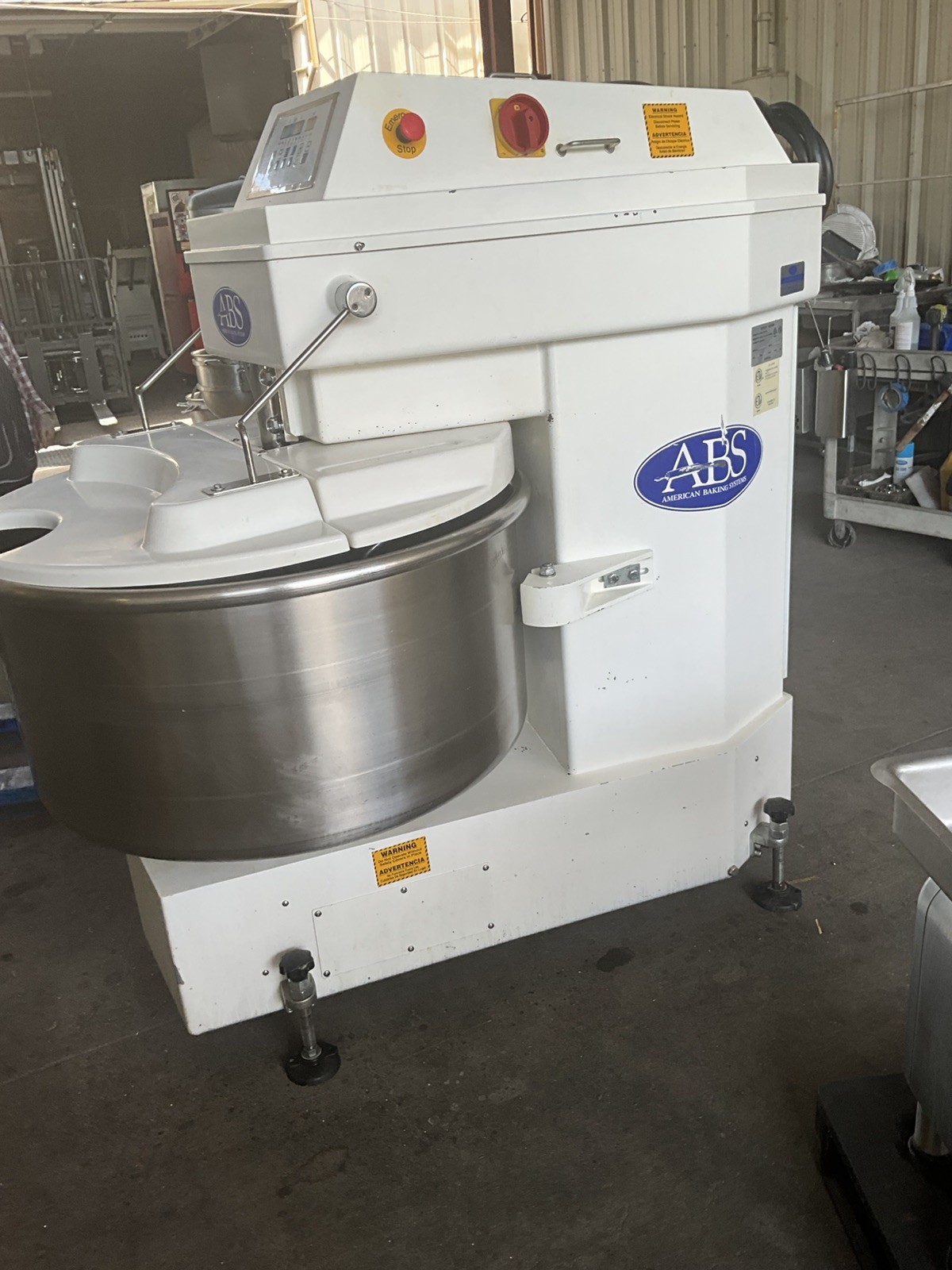 American Baking Systems 200qt SPIRAL DOUGH MIXER SM-200 BAKERY 2 SPEED ABS D