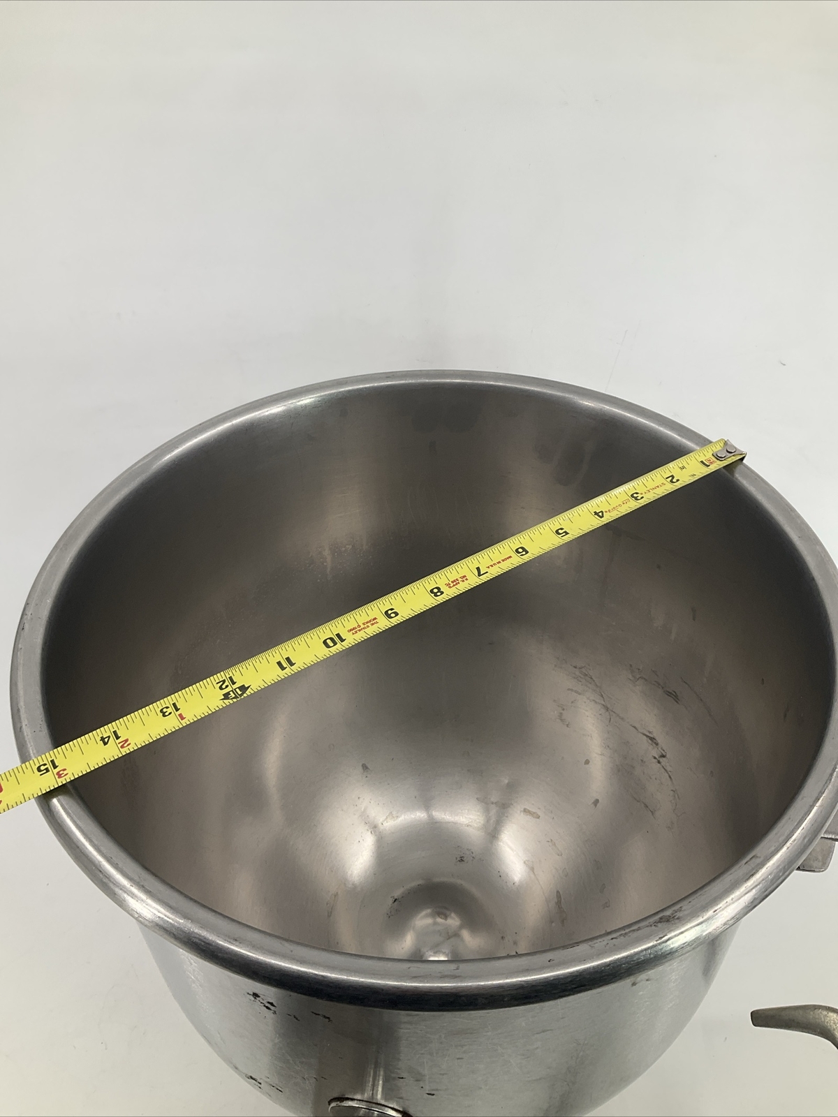 Industrial 30 Qt Stainless Steel Mixing Bowl Hobart? Dough Hook 15.25″ X 14.5″