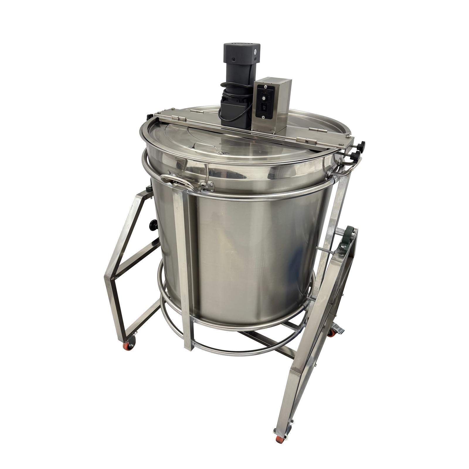 110V Automatic Electric Food Heating Stirrer Pot Stainless Steel Food Mixer