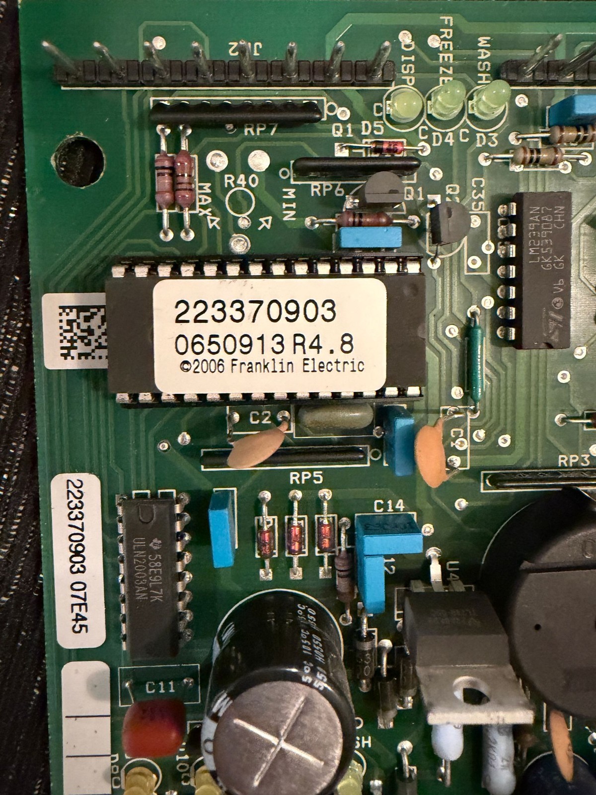 Waring Commercial Drink Mixer Franklin PCB Board 223370903 — TESTED WORKING!