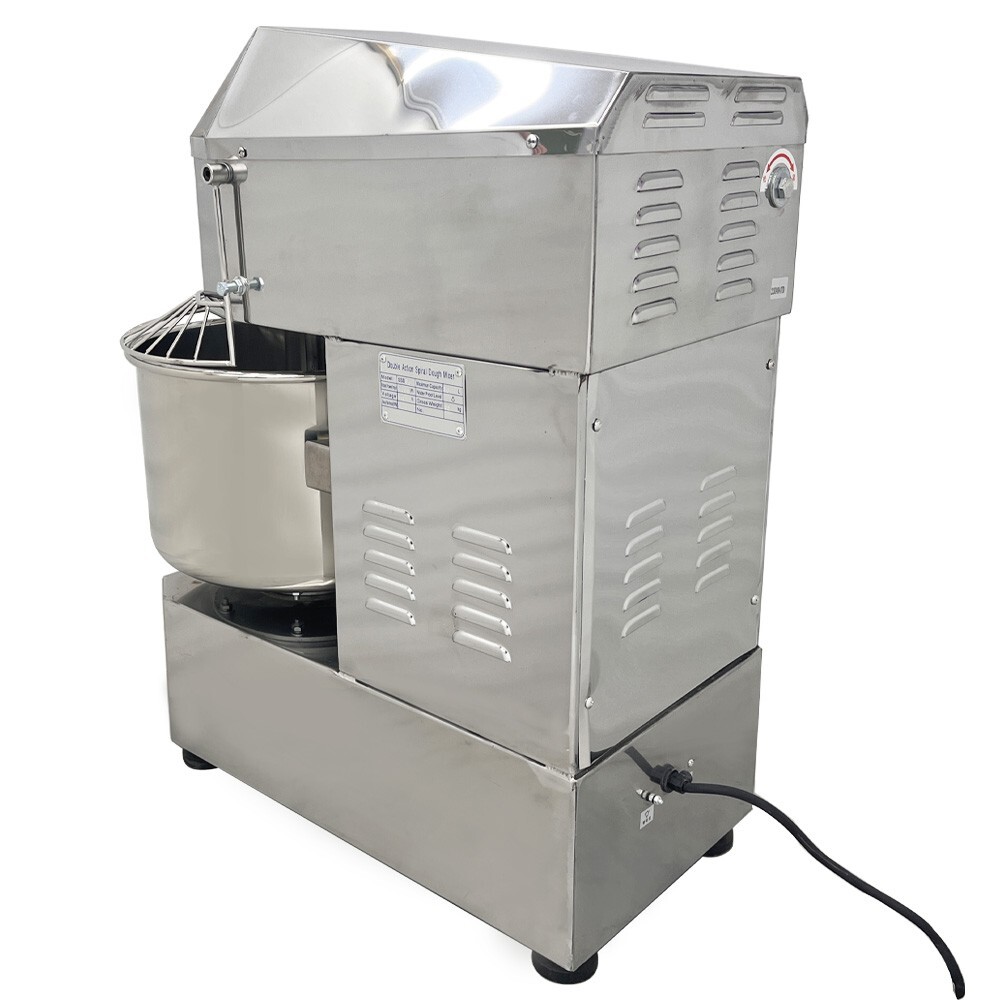 110V Electric 20QT Dough Mixer 1500W Dual Speed Dual Action Spiral Mixer Machine