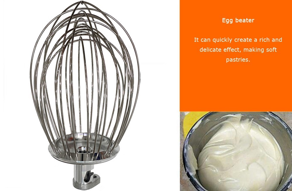 10V Commercial Dough Mixer 20L Stainless Steel Dough Kneading Machine Mixing To