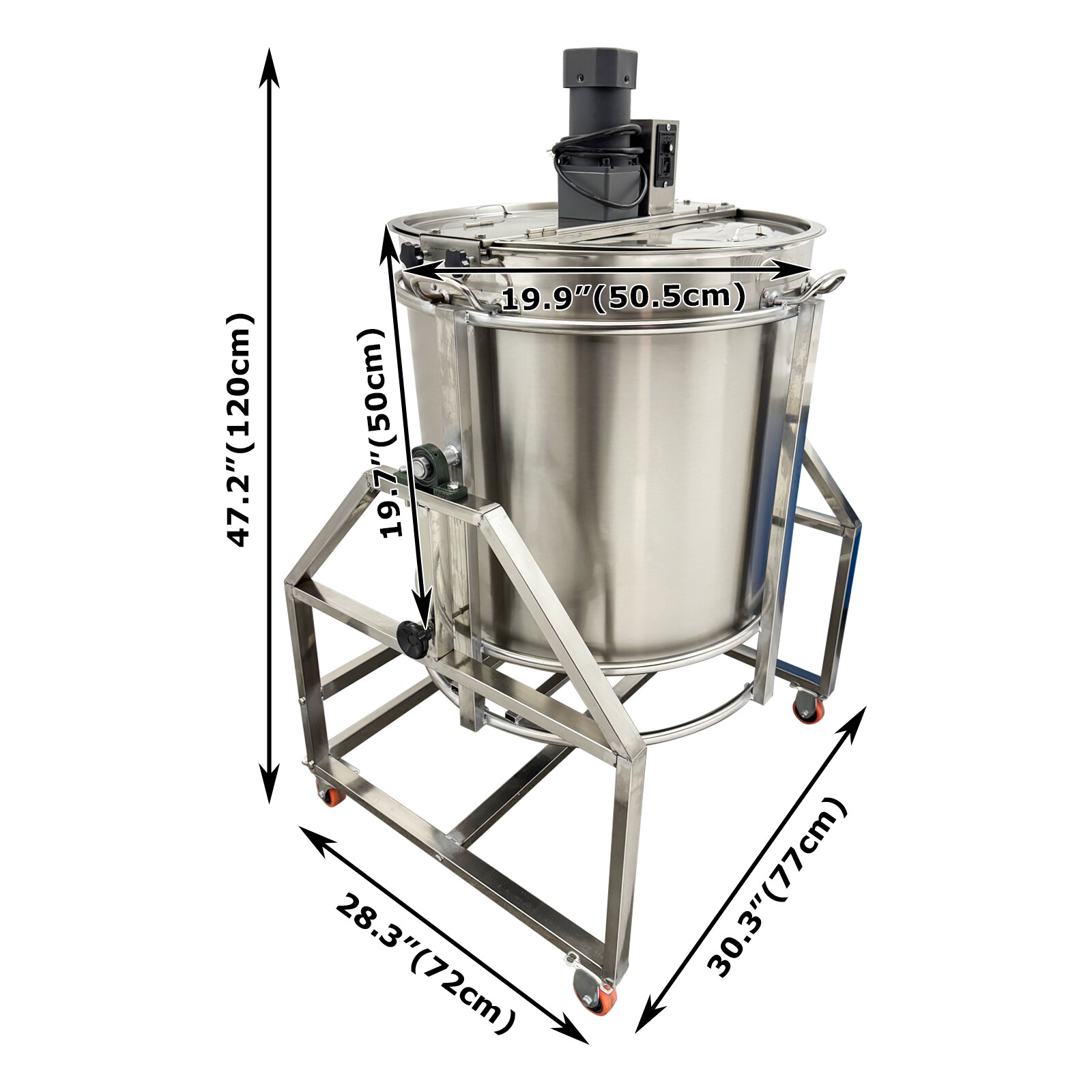 Auto Hot Pot Seasoning Mixer Stir-Fry Machine Gas & Electric Heating 50L 110V