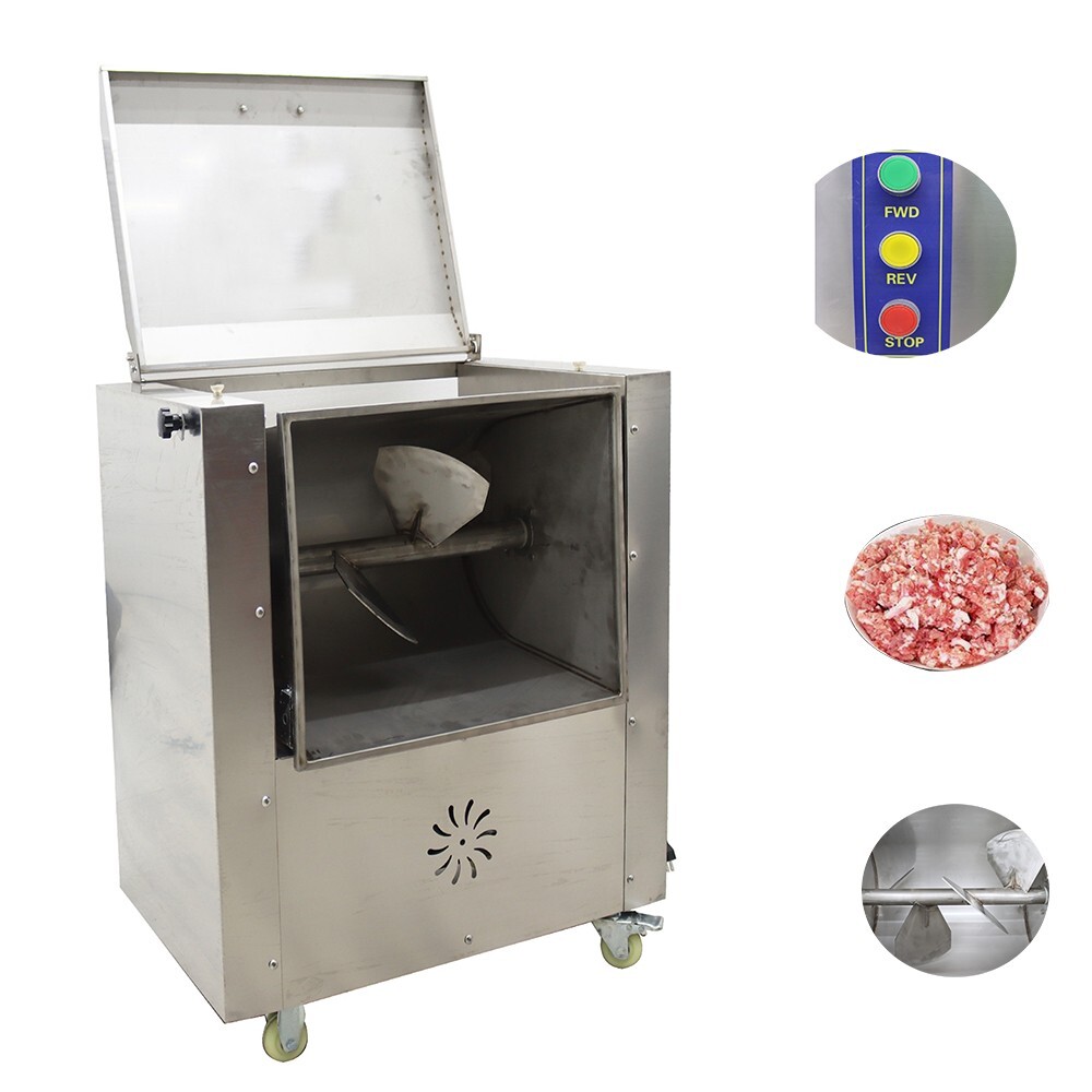 Electric Meat Mixer 15.8Gallon Capacity Tank Meat Vegetable Mixer 70RPM Speed