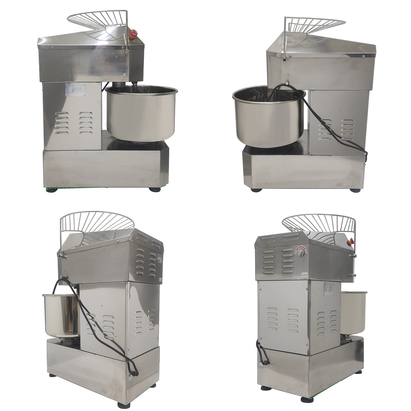 30L Commercial Bakery Mixer 110V Inverter Double Speed Double Action Auto Timer