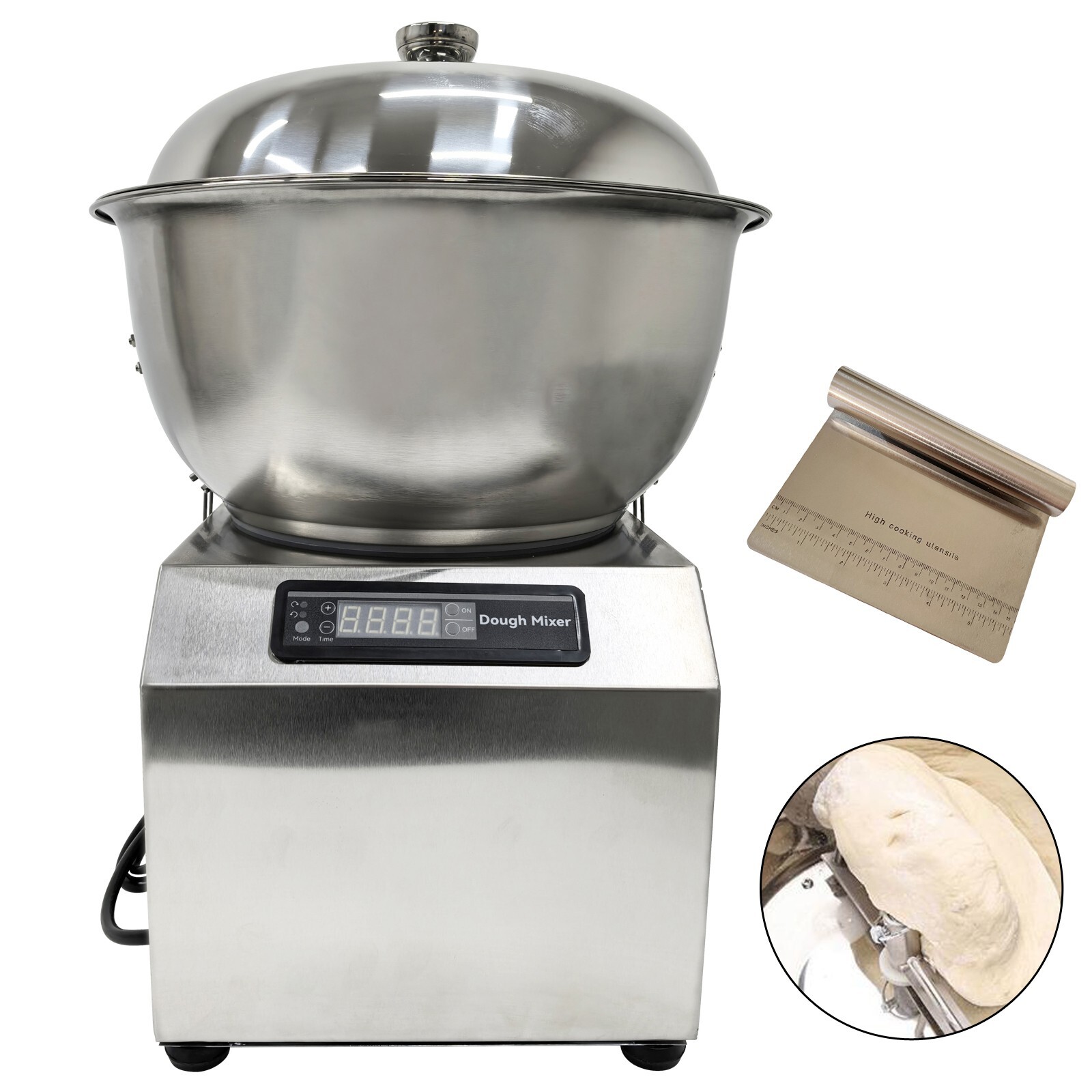 110V 8KG Stainless Steel Detachable Basin Type Dough Mixer Filling Mixer Machine