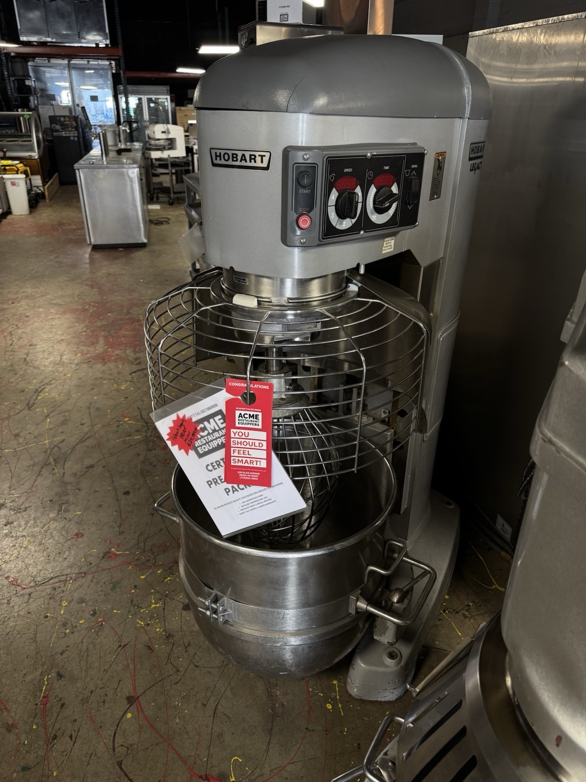 Hobart Legacy 140 Quart Mixer, Model: HL1400N