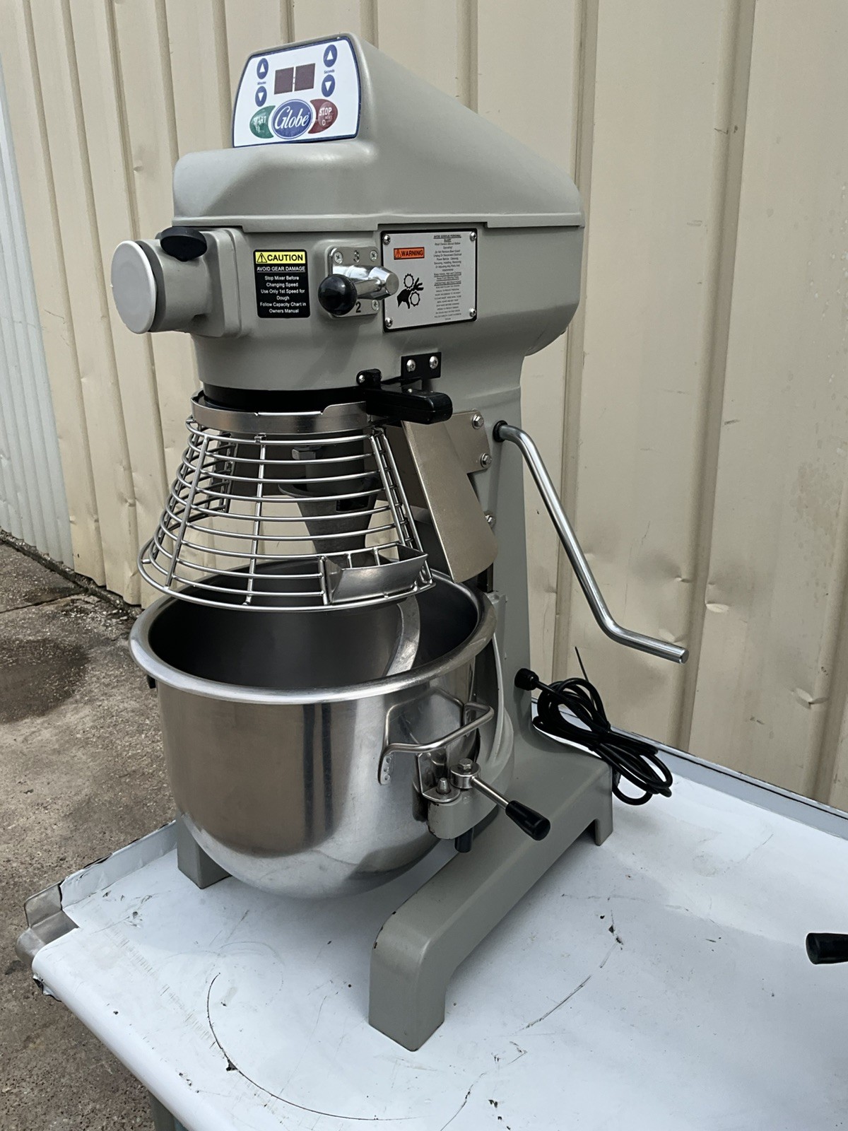 Globe SP20 20qt dough mixer bowl guard Pastry Shop Kitchen Bakery dough hook B