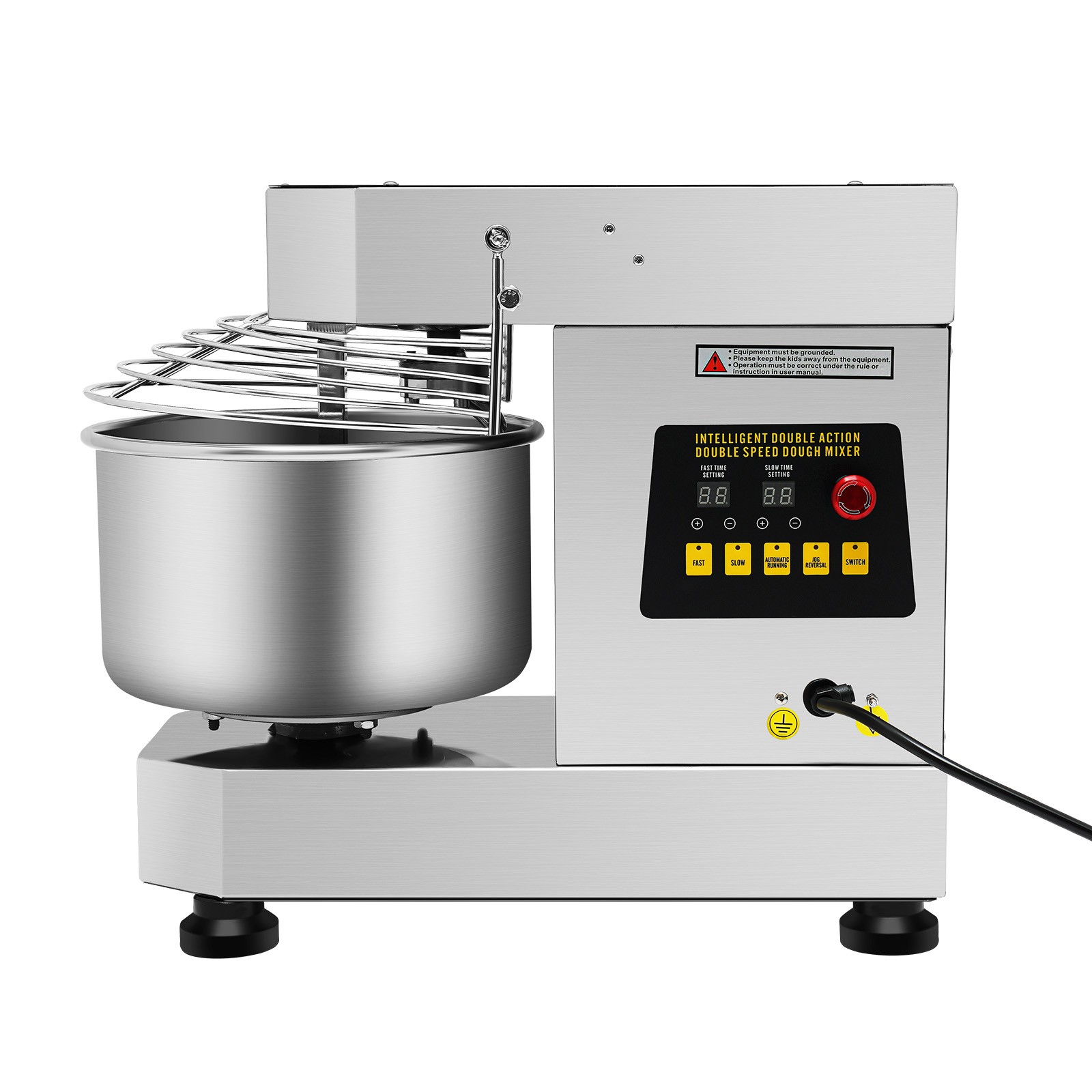 12Qt 2-Speed Commercial Food Mixer Electric Dough Mixer Pizza Bakery Mixer 750W