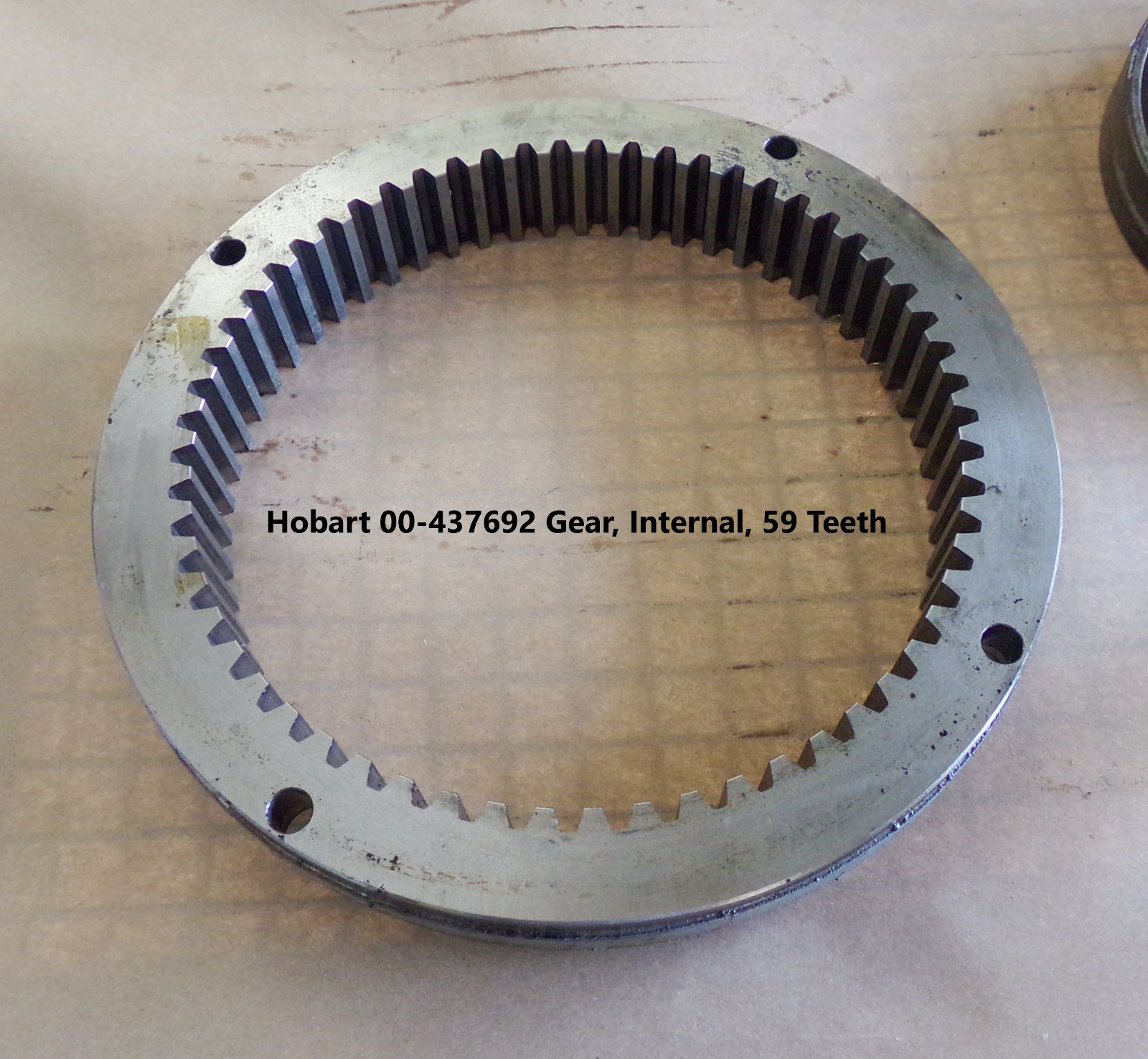 Hobart OEM 00-437692 Gear, Internal, 59 Teeth H600-L800-P660-HL600