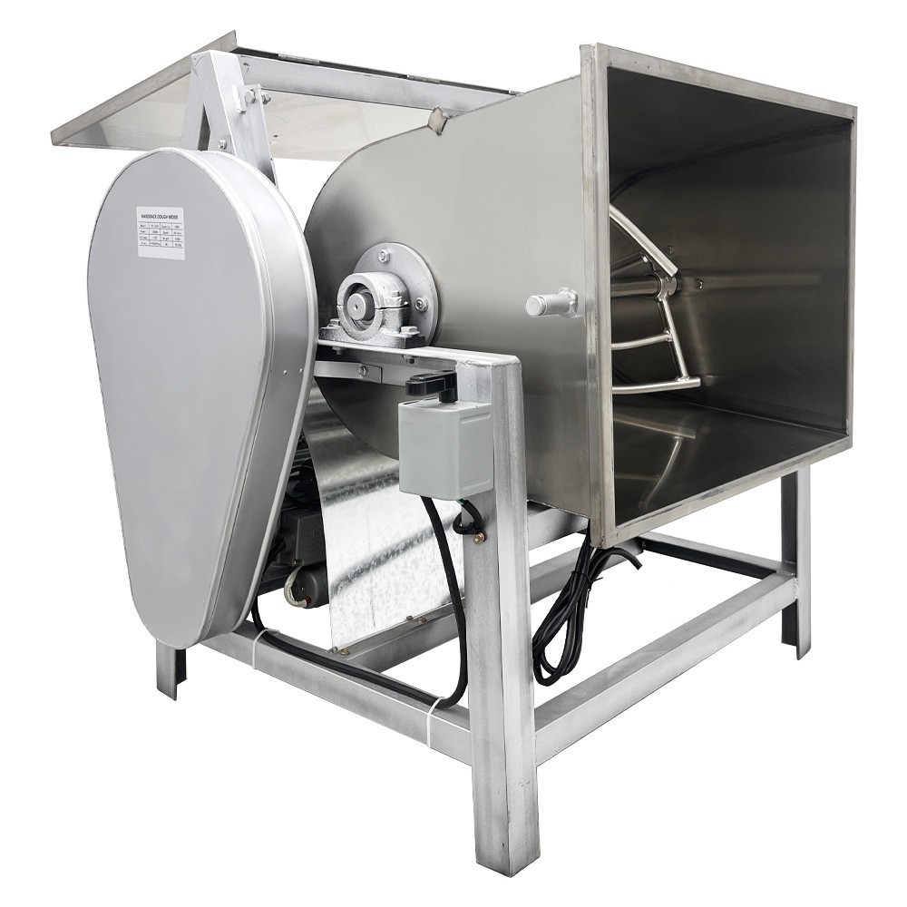 50kg Electric Dough Kneading Machine w/ 90 Degree Tilt Bowl 110V Food Mixer