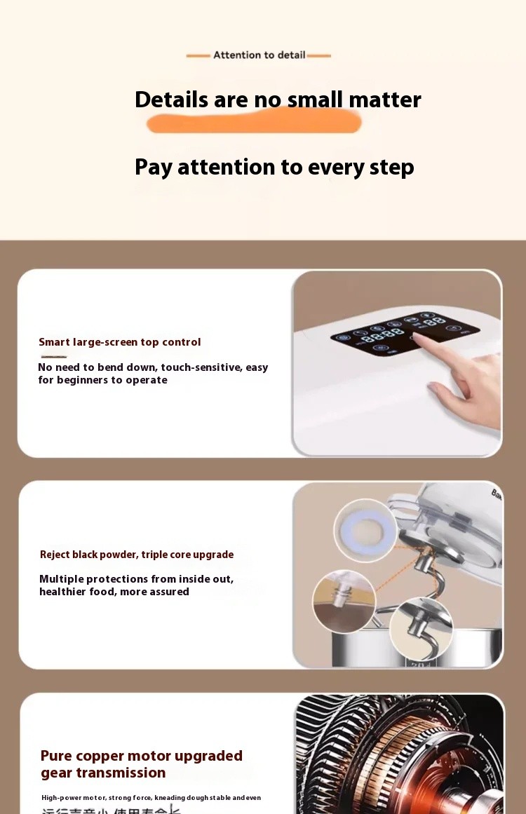 Household Multifunctional Timed Fermentation Kneading Machine and Pasta Machine