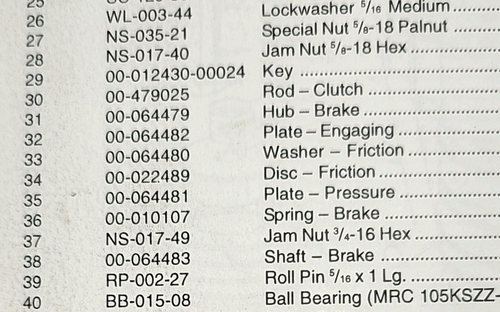 Hobart Mixer M802 80qt V1401 140qt 064482, 064483 complete Brake kit 64482