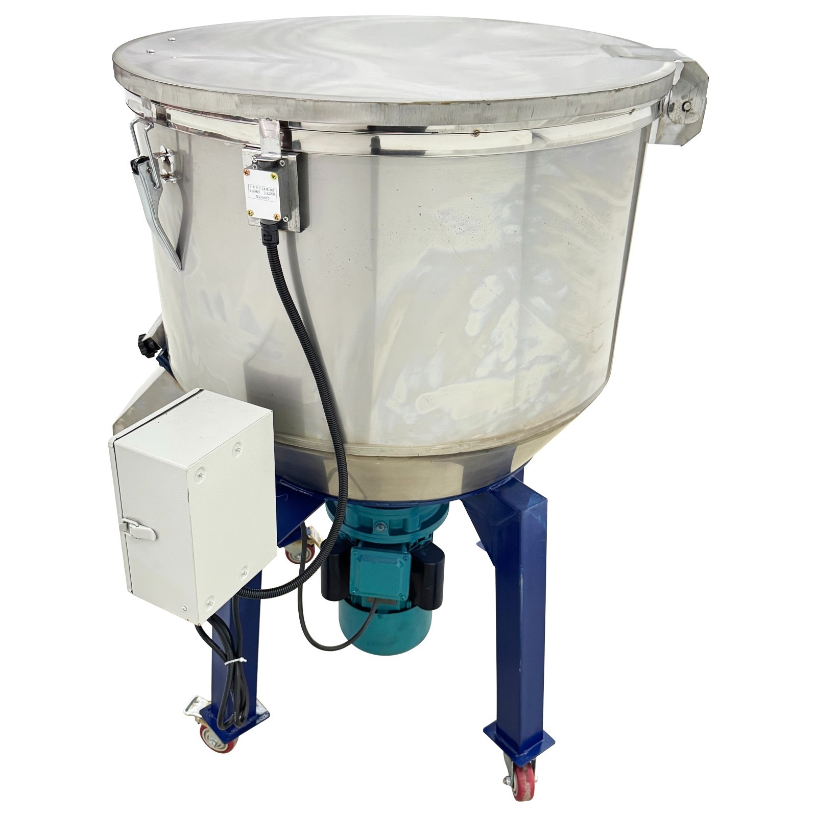 220V Industrial Stainless Steel Plastic Particle Mixer Blender Vertical 100KG